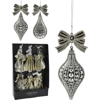 Vánoce Vánoční ozdoby - Stonožka, kapka 165 mm, šampaňské (2 varianty) 521282