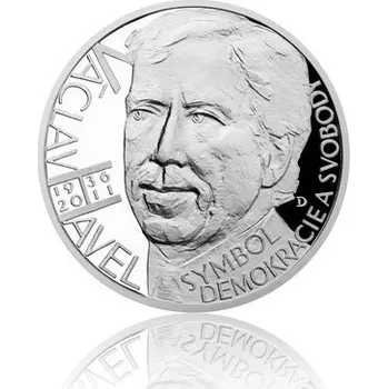 Stříbrná medaile Českoslovenští prezidenti - Václav Havel proof