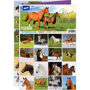 Pexeso UNIPAP pexeso 3xA4 Koně 5300904 163561