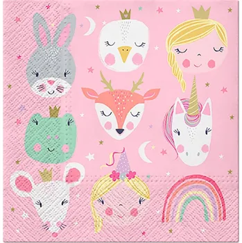 Papírový kapesník Paw Ubrousky PAW Dekor L (20ks) Magical Friends 295727