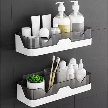 police 2 KS ZÁVĚSNÁ POLICE SAMOLEPICÍ LOFT NA ZEĎ DO KOUPELNY, POD SPRCHU