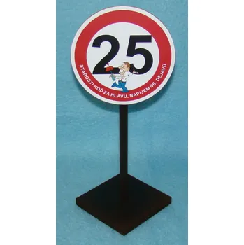 Žertovný předmět Značka 25 Starosti hoď za hlavu 607940