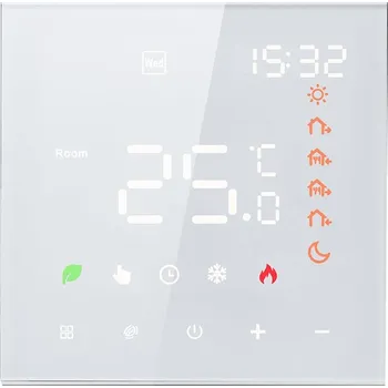 TUYA WiFi termostat s LED displejem pro elektrické podlahové topení, programovatelný