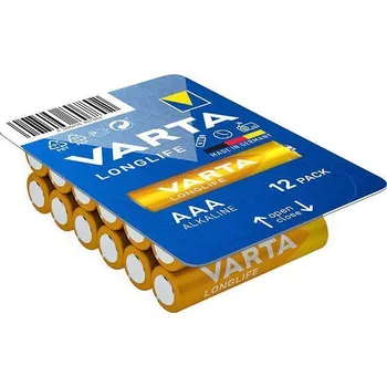 Článková baterie Baterie Longlife, AAA, 12 ks, VARTA ,balení 12 ks VARTA