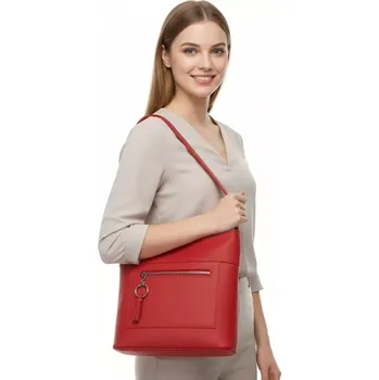 Kabelka Červená dámská crossbody kabelka Bella Belly O4945