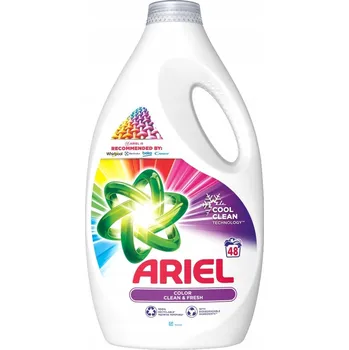 Prací prostředek Tekutý prací prostředek na barevné prádlo Ariel Cool Clean Color 48 praní 2,4 l