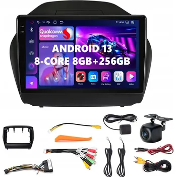Mobilní telefon ANDROID 13 RÁDIO PRO HYUNDAI IX35 (2009-2015) S CARPLAY, ANDROID AUTO A SIM KARTU, 8GB RAM/256GB