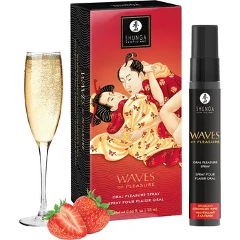 Lubrikační gel Shunga Waves of Pleasure Strawberry Wine 20ml