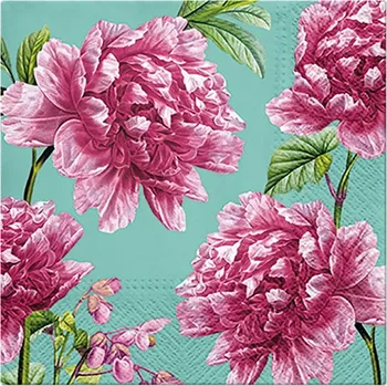 Paw Ubrousky PAW L 33x33cm Beautiful Peonies 452296