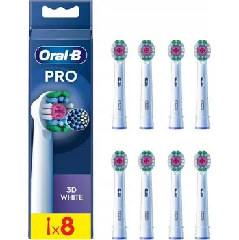 Náhradní hlavice k elektrickému kartáčku Oral-B 3D white Hlavice zubního kartáčku 8 kusů
