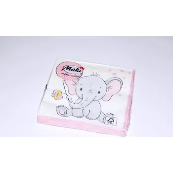 Papírový kapesník Ubrousky Maki – Slůně s růžovým balonkem (SL_OG_053002 ) 369917