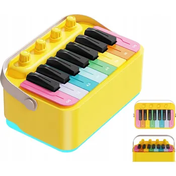 Bluetooth reproduktor Přenosný klavírní reproduktor Bluetooth s dynamickým osvětlením