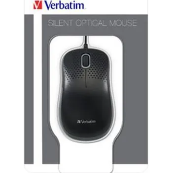 Počítačové příslušenství Verbatim Myš Silent, černá, optická, normální velikost, VERBATIM 64022