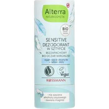 ALTERRA SENSITIVE DEODORANT V TYČINCE BEZ VŮNĚ S VÝTAŽKEM Z HAMAMELISU VIRGINSKÉHO 40g