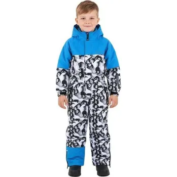 Chlapecká zimní kombinéza CHLAPECKÁ ZIMNÍ KOMBINÉZA HA016 TUČŇÁK/ MODRÁ VELIKOSTI 104-134 Velikost: 128/134, Barva: Tučňáci/ modrá