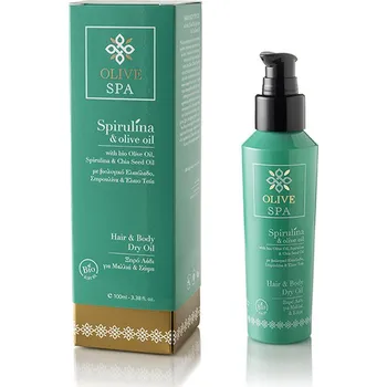 Opalování OLIVE SPA suchý olej na vlasy a tělo se spirulinou 100 ml
