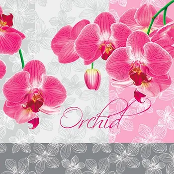 Papírový kapesník Pol-Mak Ubrousky MAKI L (20ks) Romantic Orchid 301048