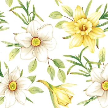 Papírový kapesník Pol-Mak Ubrousky DAISY C (20ks) Watercolour Daffodils 543597