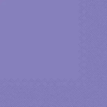 Papírový kapesník Ubrousky jednobarevné FIALOVÉ 3-vrstvý 33x33cm / 236004 148364