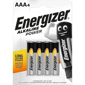 Článková baterie ENERGIZER Baterie Energizer alkalické - baterie mikrotužka AAA / 4 ks 31993