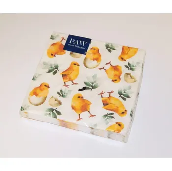 Papírový kapesník Paw Ubrousky velikonoční Kuřátka ve vajíčku 33x33 (SDL131900) 458512