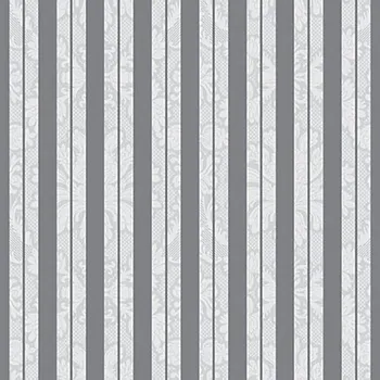 Papírový kapesník Paw Ubrousky PAW L 40x40cm Inspiration Stripes silver 446383