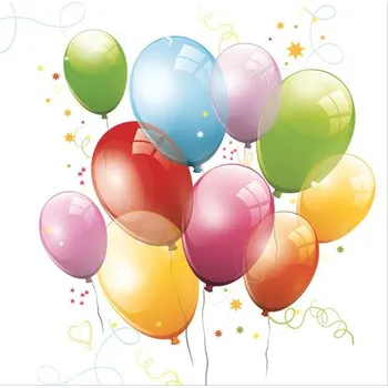 Papírový kapesník Pol-Mak Ubrousky DAISY L (20ks) Birthday Balloons 310584