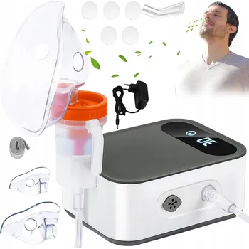 Inhalátor INHALÁTOR PÍSTOVÝ INHALÁTOR PRO DĚTI I DOSPĚLÉ, TICHÝ, PŘENOSNÝ, LEHKÝ