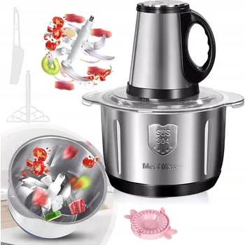 Kuchyňský mlýnek ELEKTRICKÝ SEKÁČEK POTRAVIN / KRÁJEČ NA ZELENINY, MASO A POTRAVINY, 5 L, 500 W