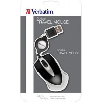 Počítačové příslušenství Verbatim Myš Go Mini, stříbrná-karibská modř, bezdrátová, optická, malá, VERBATIM 17162