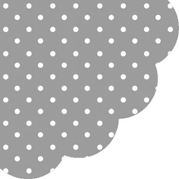 Papírový kapesník Paw Ubrousky PAW R 32 cm Dots Grey 445617