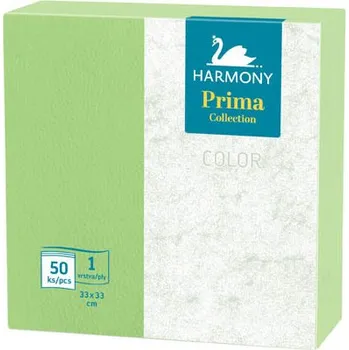 Papírový kapesník Harmony Harmony Color papírové ubrousky zelené 1-vrstvé 33 x 33 cm 50ks 31931
