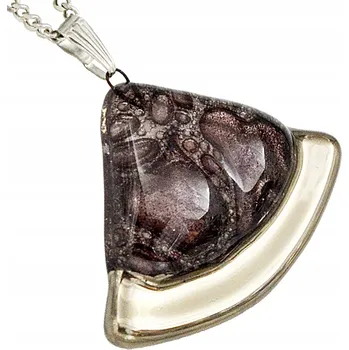 Náhrdelník Tyrkysový náhrdelník výseč, ruční výroba, zdobený platinou