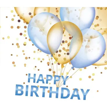 Papírový kapesník Pol-Mak Ubrousky MAKI L (20ks) Happy Birthday Blue 470691