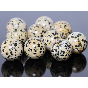 Drahý kámen Magieprirody.cz Jaspis dalmatin koule 2 cm leštěná #ZM206