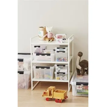 Archivační box SMARTSTORE Úložný box Classic 15, průhledný, plast, černé úchytky, 6 přihrádek, SMARTSTORE 3507790 223769