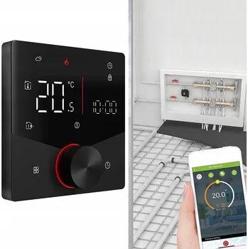WiFi Termostat s otočným knoflíkem MOES pro vodní podlahové topení