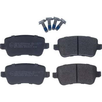 Brzdová destička Sada brzdových destiček, vždy 4 kusy v sadě DENCKERMANN B111677