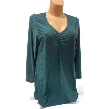 Dámská tunika Halenka LEONKA, Barva Vínová, Velikost 40 - na zakázku, Materiál 98% Polyester 2% Lycra