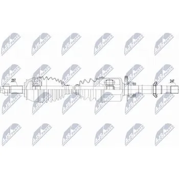 Hnací hřídel - poloosa NTY NPW-FT-100