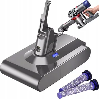 BATERIE AKUMULÁTOR PRO VYSAVAČ DYSON V8 SV10 SÉRIE 21.6 V 6000 MAH, NÁHRADNÍ
