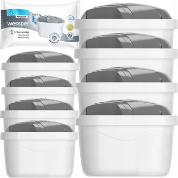 Filtrace vody 8x FILTR WESSPER AQUAMAX PROTECT PRO TVRDOU VODU do KONVICE BRITA DAFI