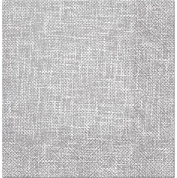 Papírový kapesník Paw Ubrousky PAW Dekor L (20ks) Linen Structure grey 318912