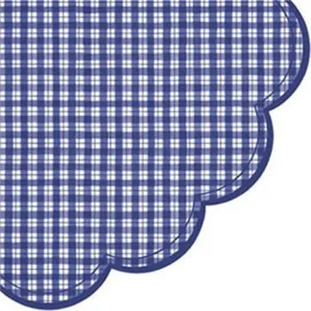 Papírový kapesník Paw Ubrousky PAW R 32 cm Chequered Dark Blue 445221