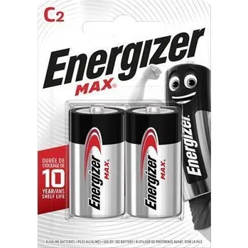 Článková baterie ENERGIZER Baterie, C (malý monočlánek), 2 ks, ENERGIZER Max ,balení 2 ks 22758