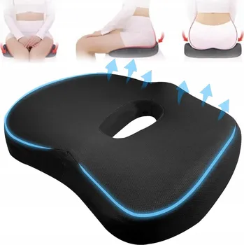 Polštář ORTOPEDICKÝ POLŠTÁŘ PRO DLOUHÉ SEDĚNÍ, PRODYŠNÝ POTAH, 40X30 CM