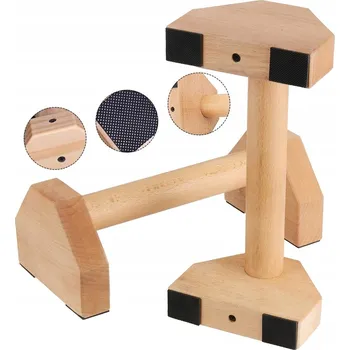 PARALETKY dřevěné podpěry úchyty na kliky kalistenika cvičení trénink