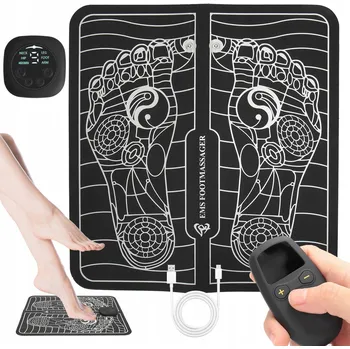 Masážní přístroj PODLOŽKA EMS MEDIA-TECH MASÁŽNÍ PŘÍSTROJ NA NOHY 6 REŽIMŮ 9 ÚROVNÍ INTENZITY PILOT