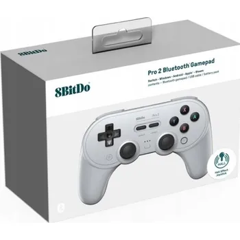 Gamepad Gamepad 8Bitdo Pro 2 šedý bezdrátový s vibracemi