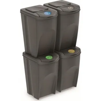 Odpadkový koš Odpadkový koš Prosperplast pro třídění, 4 x 35 L